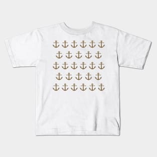 Gold Anchor Kids T-Shirt